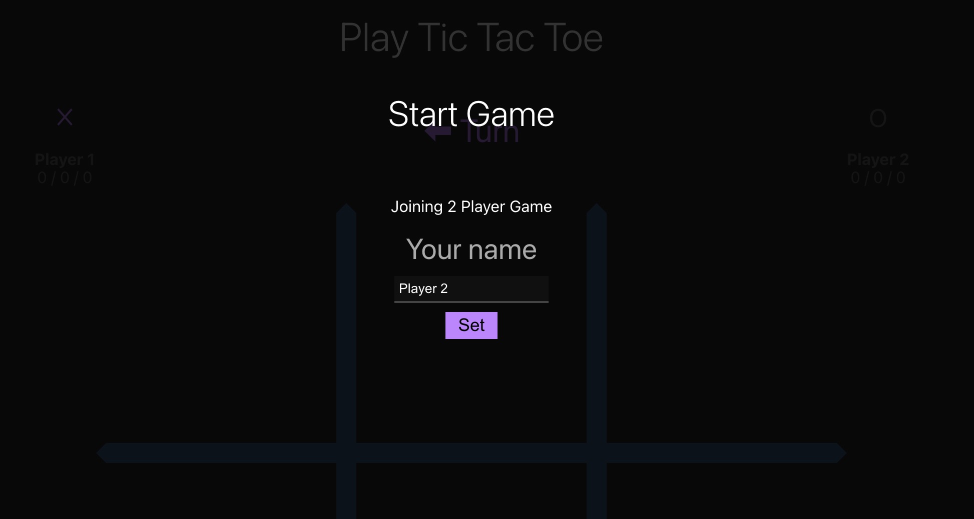 Play Tic Tact Toe Page